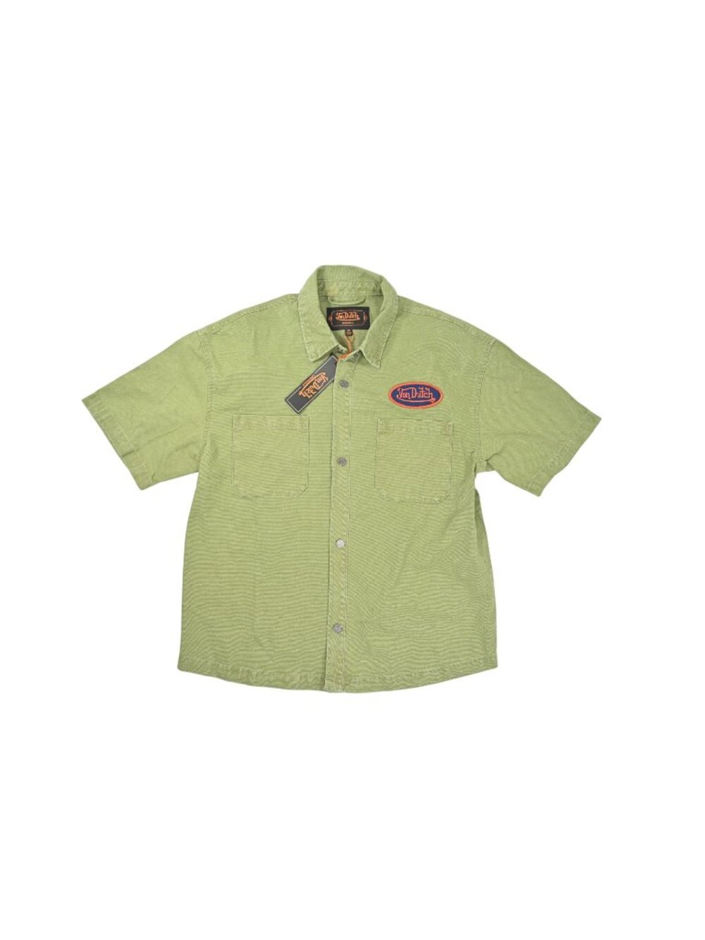 Von Dutch Short Sleeve Hell Shirt in Olive